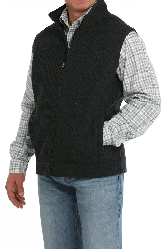 CINCH MN WOOL YOKE VEST