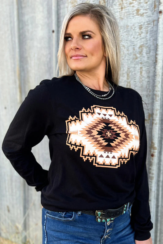 NAVAJO RUG LS TEE