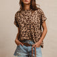 LEOPARD KNIT BASIC TOP