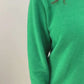 MILEY 1/4 ZIP GREEN PULLOVER