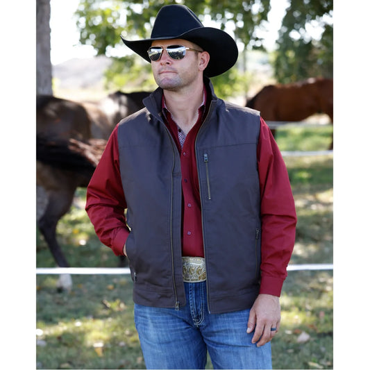 MN CC CANVAS BRN VEST