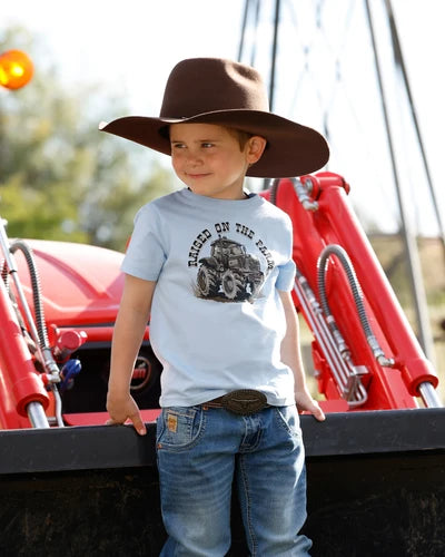 BABY/TODDLER RAISED ON FARM SS TEE