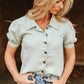MINT DENIM BUTTON-DOWN TOP