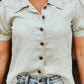 MINT DENIM BUTTON-DOWN TOP