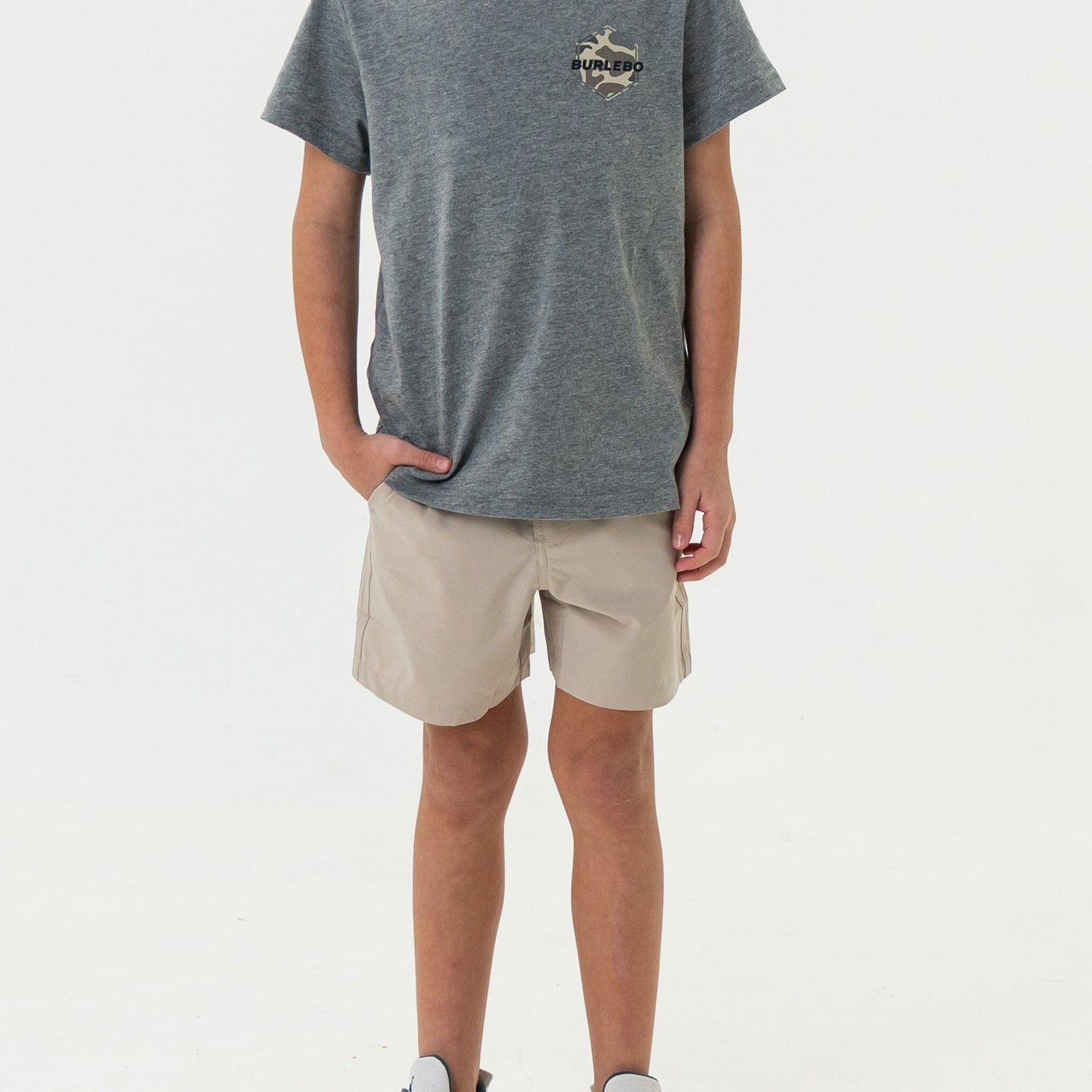 YOUTH KHAKI (FLAG INSIDE) SHORTS