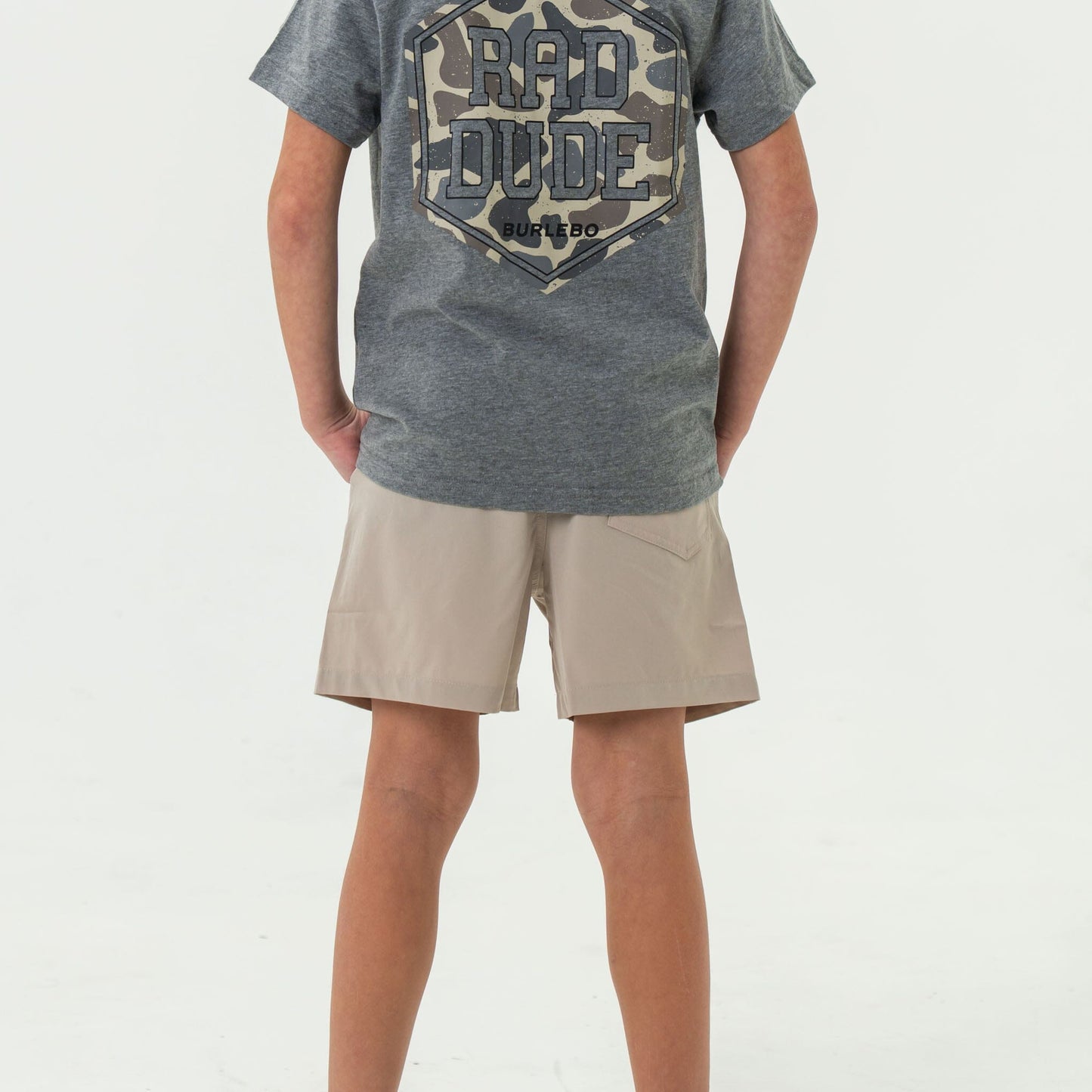 YOUTH KHAKI (FLAG INSIDE) SHORTS
