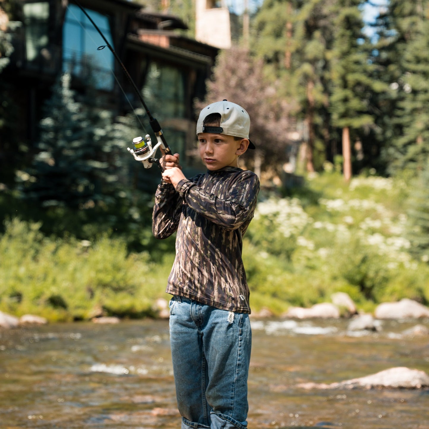 YOUTH PERFORMANCE MIDLAND CAMO HOODIE