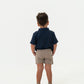YOUTH POLO STARS AND STRIPES-NAVY