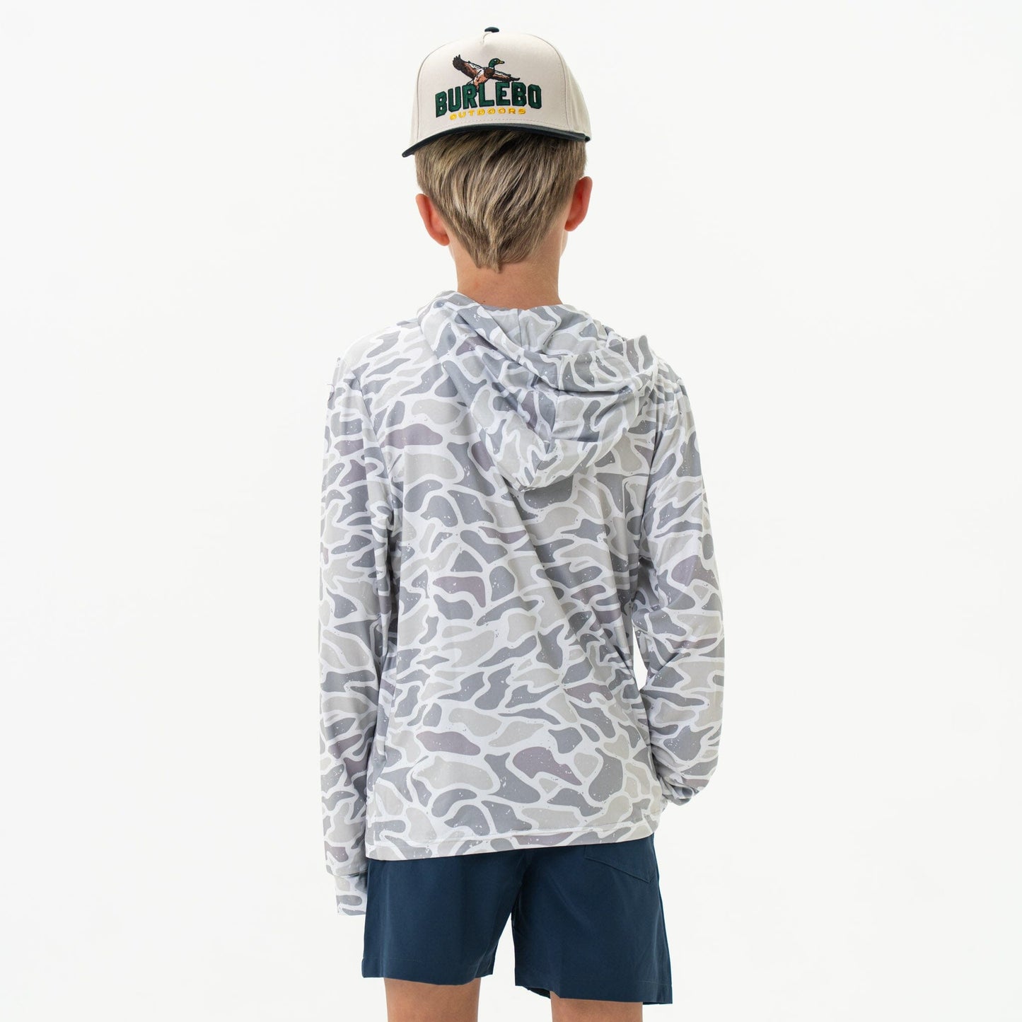 YOUTH PERFORMANCE WHITE CAMO HOODIE