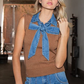 DENIM TIE COCO TOP