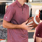 PERFORMANCE POLO TEXAS MAROON & GREY