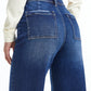 HR WIDE LEG DARK JEAN