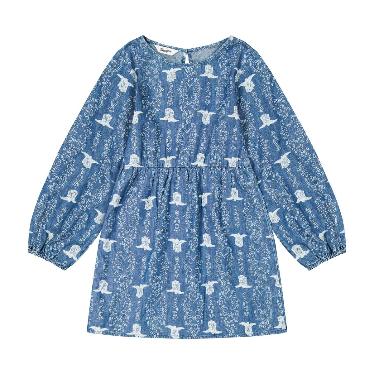 GIRL DENIM BOOT DRESS