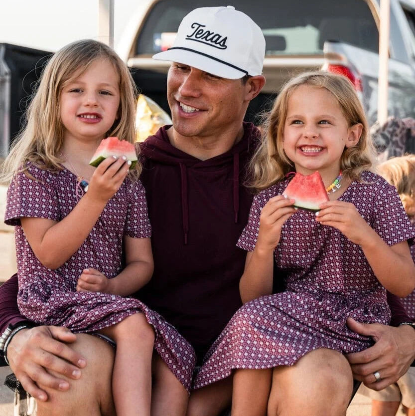 TEXAS MOXIE MAROON DRESS