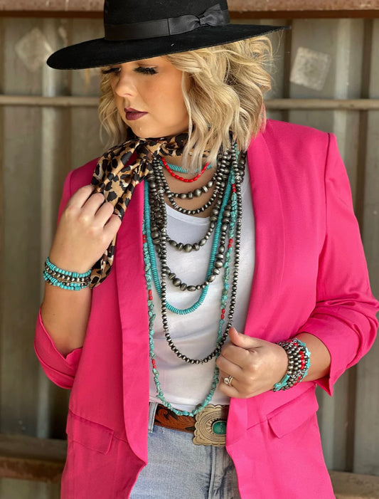 Jessie Tailored Pink Blazer