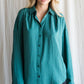 Classic Teal Button Down LS