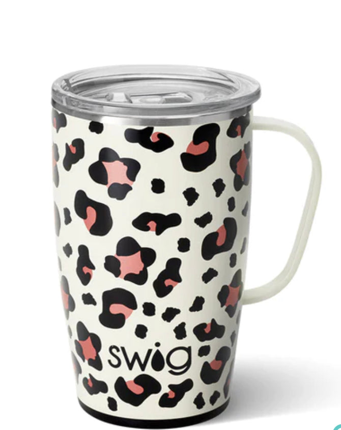 Luxy Leopard Travel Mug 18oz