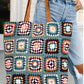Woven Dust Blue Crochet Tote