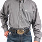 Cinch Mns Solid Grey Shirt