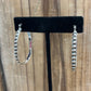 Oval Oxidized Ball Hoops