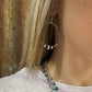 Med Navajo Pearl Hoops