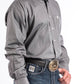 Cinch Mns Solid Grey Shirt