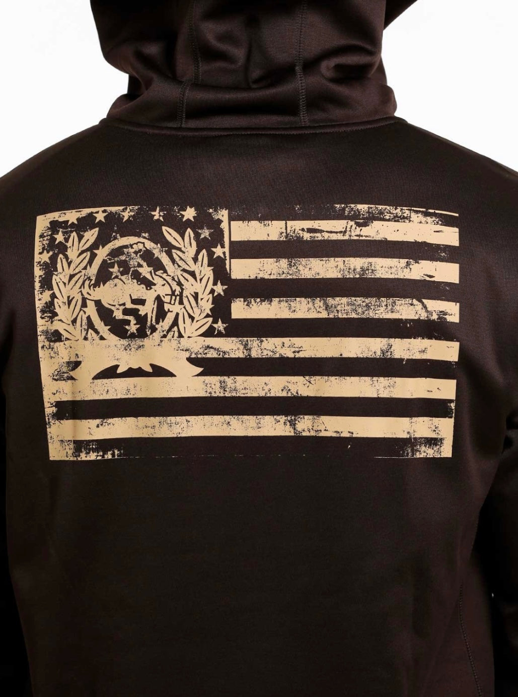 Cinch Mns Brown 1/4 Hoodie