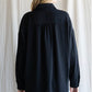 Classic Black Button Down LS