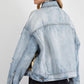 Animal Contrast Denim JKT