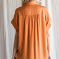 Amber Silk Button Down Top
