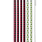 Buffalo Plaid&Tree Straw Set