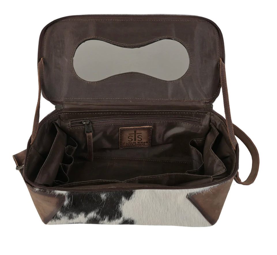 STS Cowhide Middi Makeup Carry All