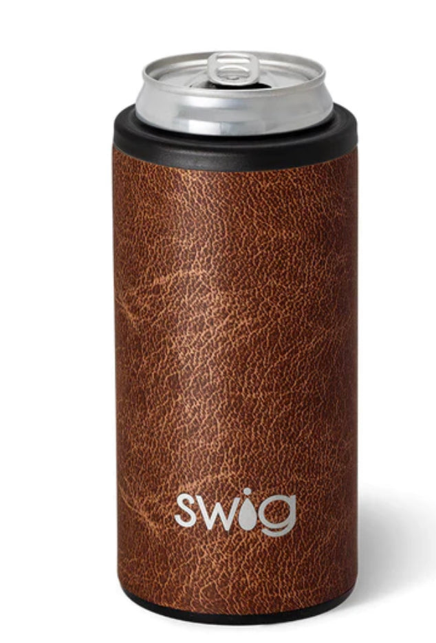 Leather Skinny Can Cooler