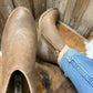 Very G Divine Tooled Tan Booties