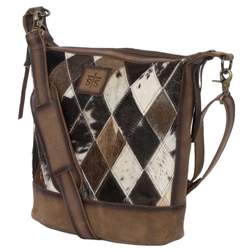 Amazon.com: DI TOMASO Cowhide Purse In Western Style Limited Edition Cow  Hide Tote Bag With Multi-Color Pattern And Crossbody Strap XL : Clothing,  Shoes & Jewelry
