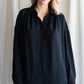 Classic Black Button Down LS