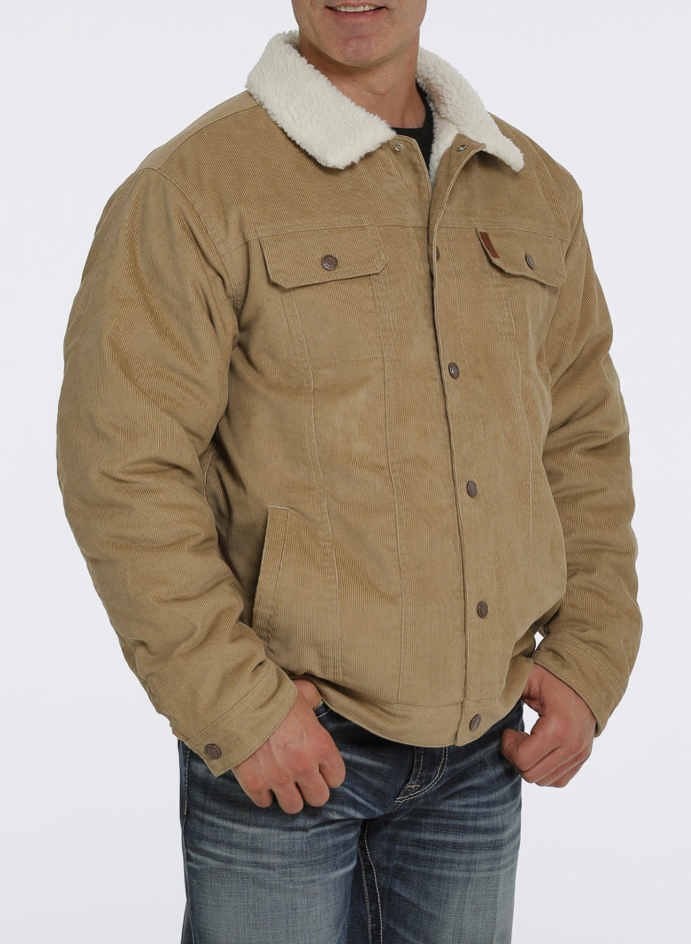 Cinch Mns Khaki Concealed Carry Trucker Jacket